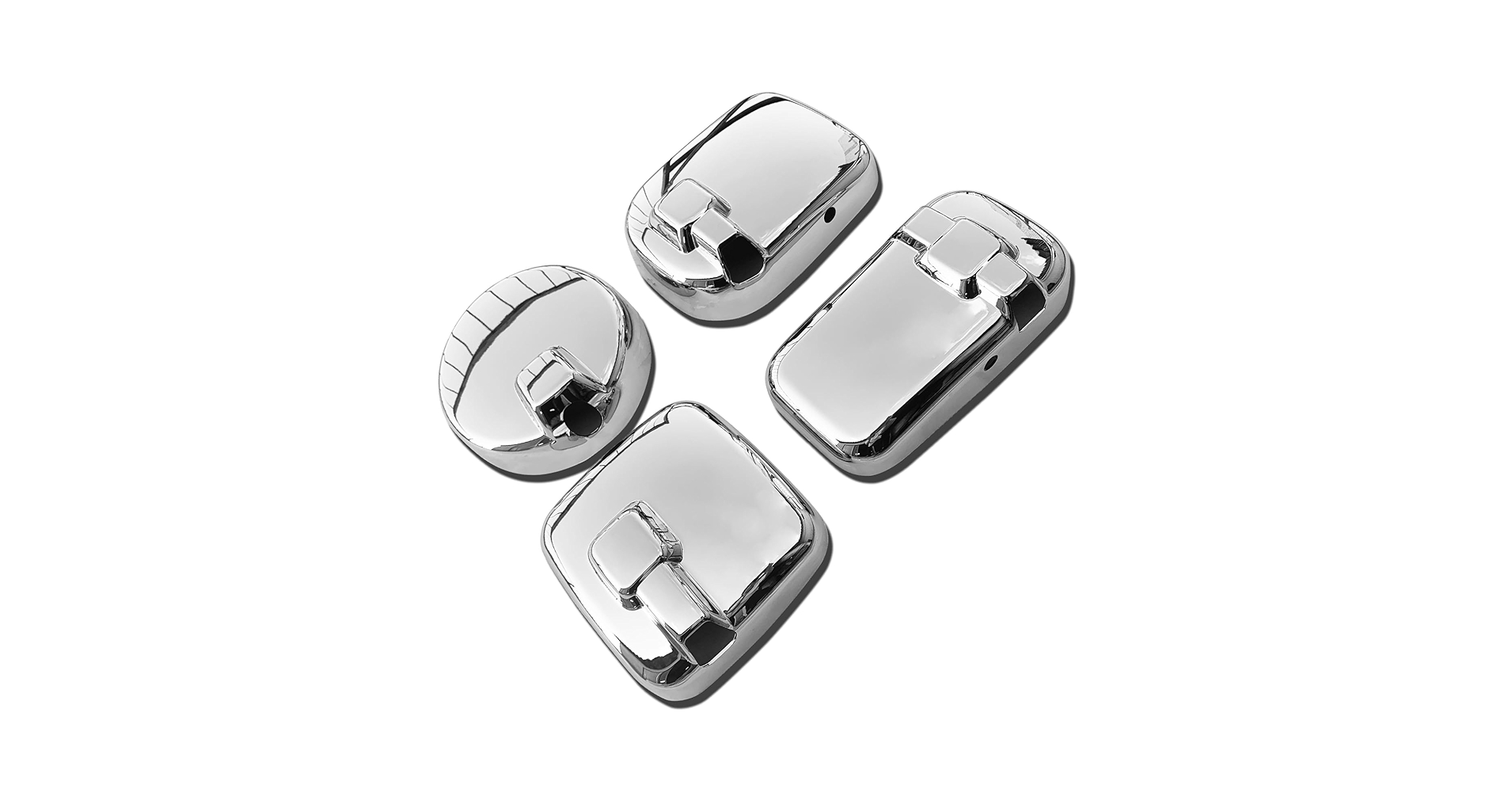 UDクオン　メッキミラーカバー H17.1～H29.3 UD クオン メッキ ミラーカバー 4PCS セット 鏡面メッキ加工 ABS